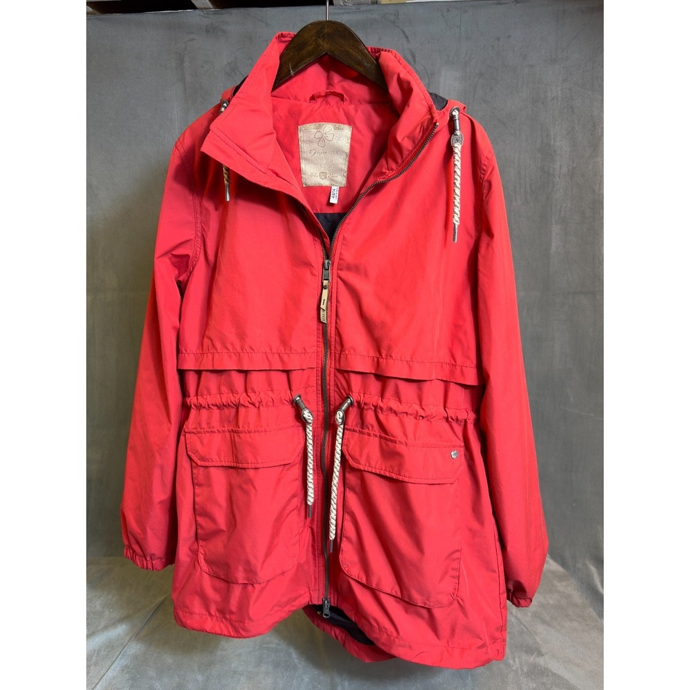 GIGA DX by KILLTEC Womens Red Urban Jacket Packable Hood Streetwear Sz  44 / 14